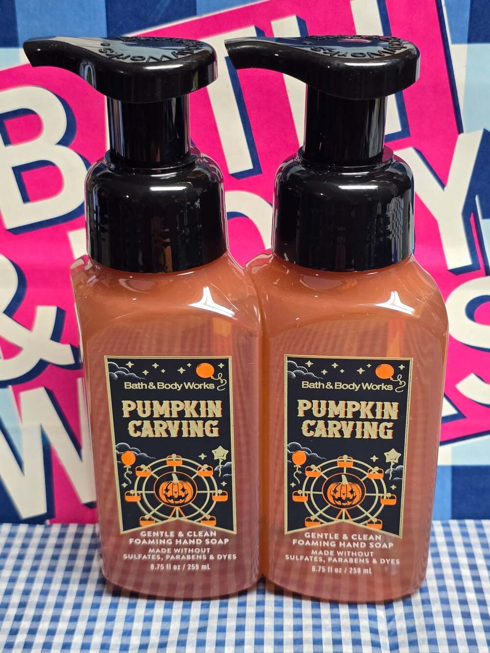 BBW Pumpkin Carving Gentle & Clean Foaming Hand Soap 2 Pack